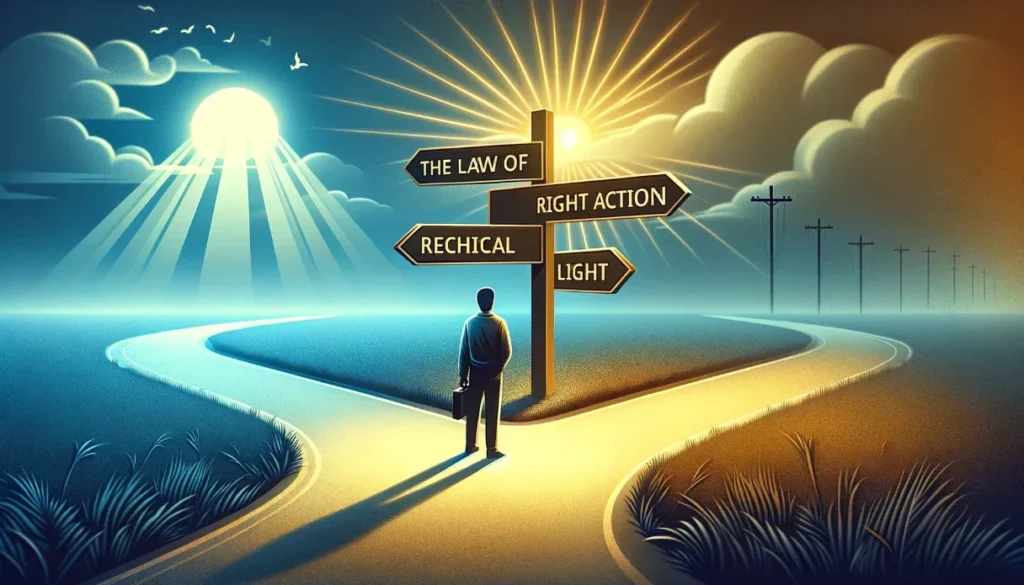 The Law of Right Action Ethics in Manifestation